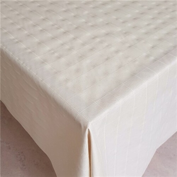 Textildug Squares Hvid Acryl belagt B-140 cm